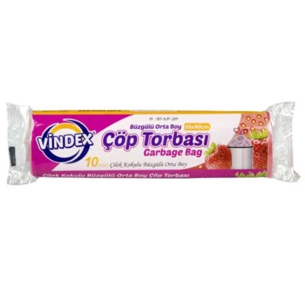 PROF VİNDEX BÜZGÜLÜ ORTA ÇÖP TORBASI ÇİLEK x50x 1110303