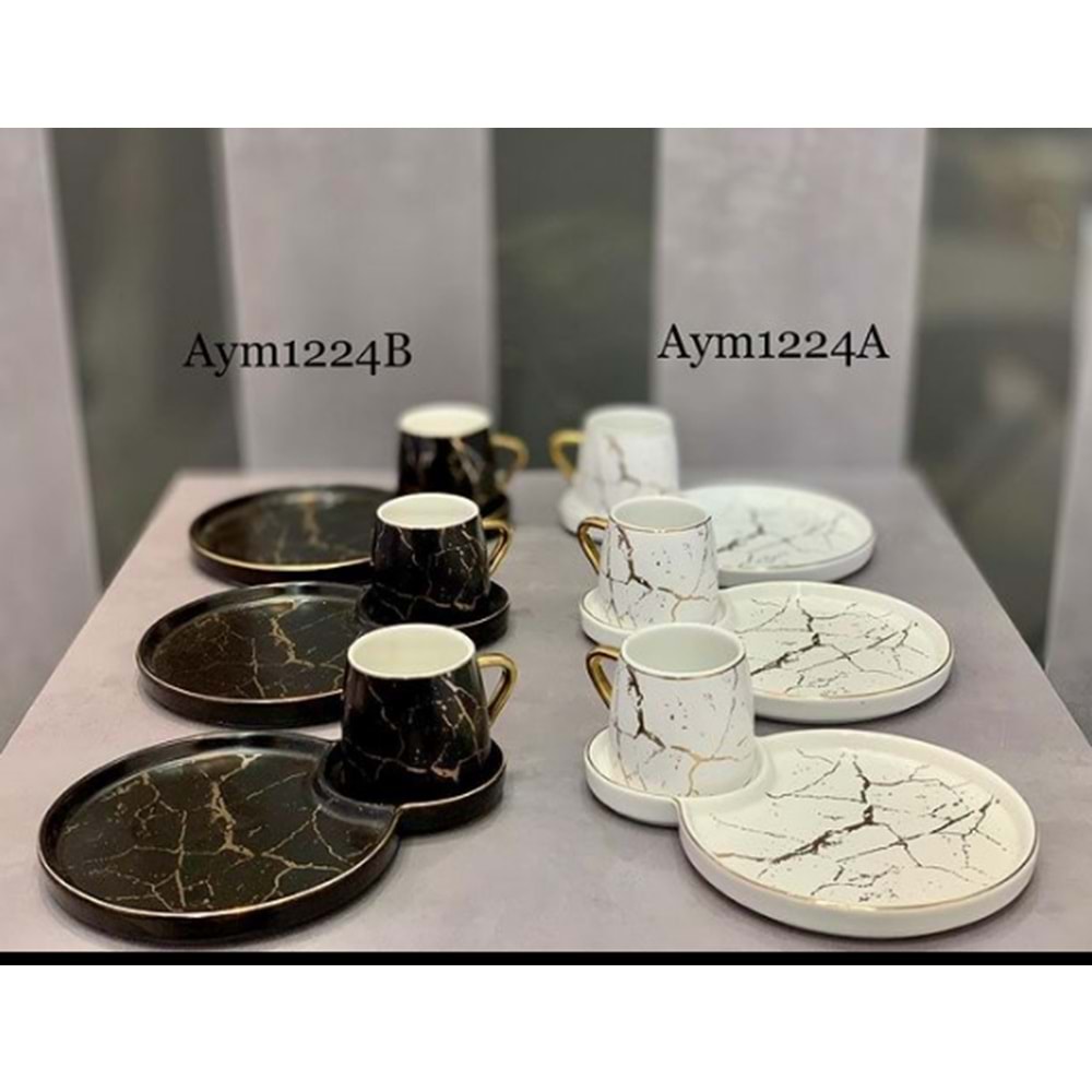 AYMET KAHVE FİNCANI SİYAH AYM1224B