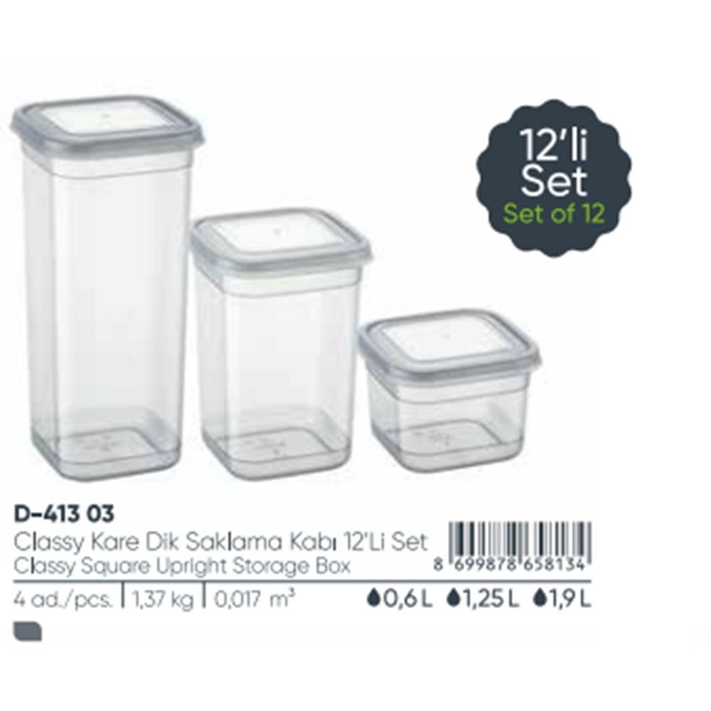 FRESCH LİFE 12 Lİ SAKLAMA KABI SETİ FR4444