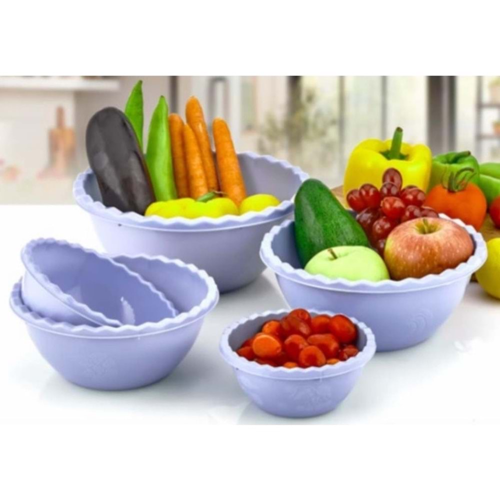 İNOVA HOME 5 Lİ ELEGANT YUVARLAK BADYA x42x İNV0102