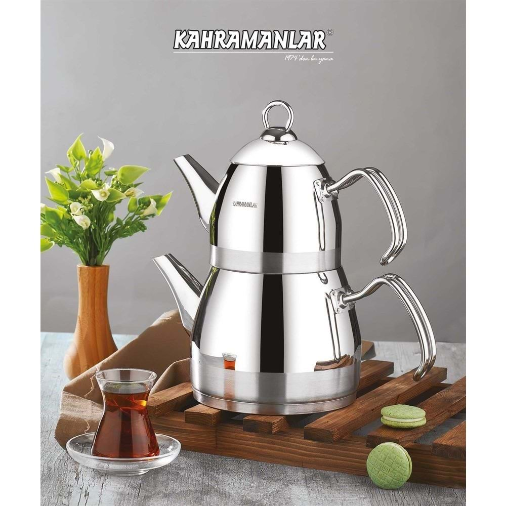 KAHRAMANLAR ROMA PLATİN KULP MİNİ BOY ÇAYDANLIK 1036Px6x