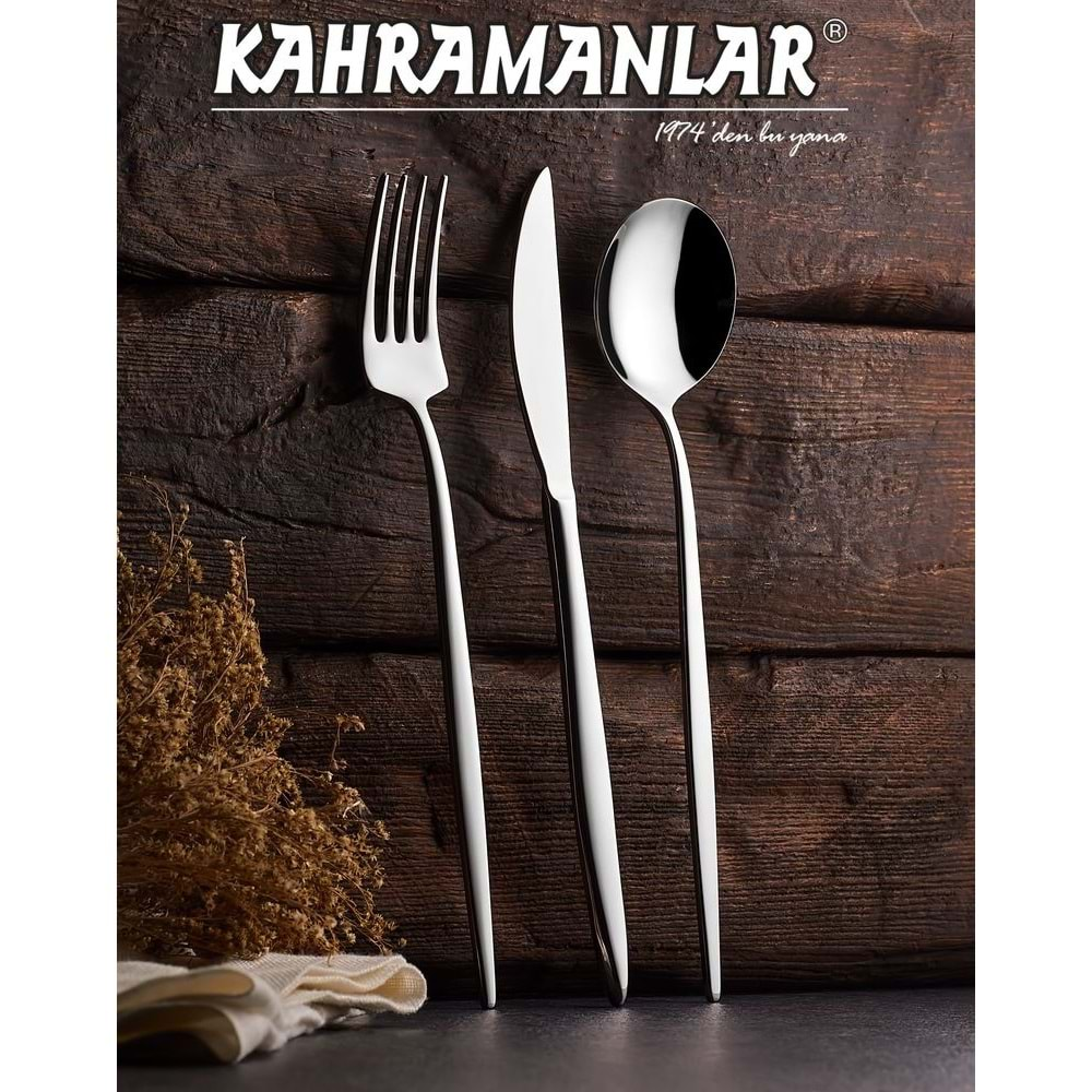 KAHRAMANLAR 72 PRÇ DORA ÇATAL KAŞIK BIÇAK SETİ 4470