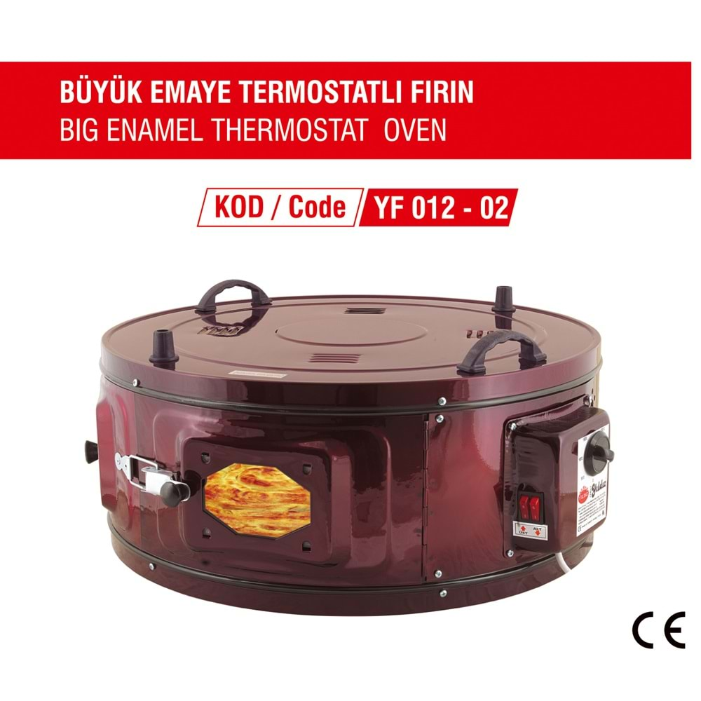 YILDIZ BÜYÜK BOY EMAYE TERMOSTATLI FIRIN YF012-02