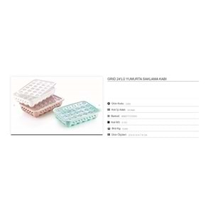 ÇANKAYA GRID YUMURTALIK 24 LÜ SAKLAMA KABI x24x 2355