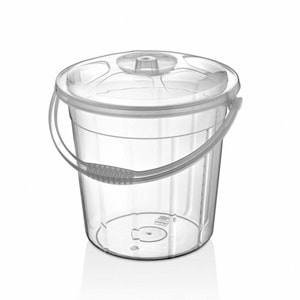 İNOVA HOME DAMLA 10 LT KOVA KAPAKLI ŞEFFAF x20x İNV0083