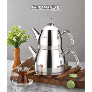 KAHRAMANLAR ROMA PLATİN KULP ORTA BOY ÇAYDANLIK 1037Px6x