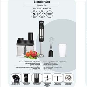 MUSULLU BLENDER SETİ MSL2032