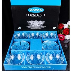 RAYAN FLOWER ÇEREZ SETİ 12 PRÇ x4x