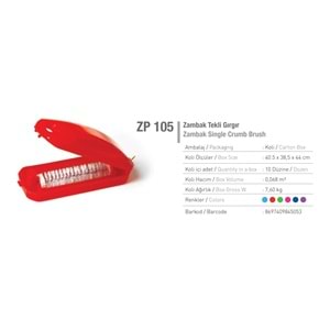 ZAMBAK GIRGIR TEKLİ STAR 12 Lİ x10x ZP105