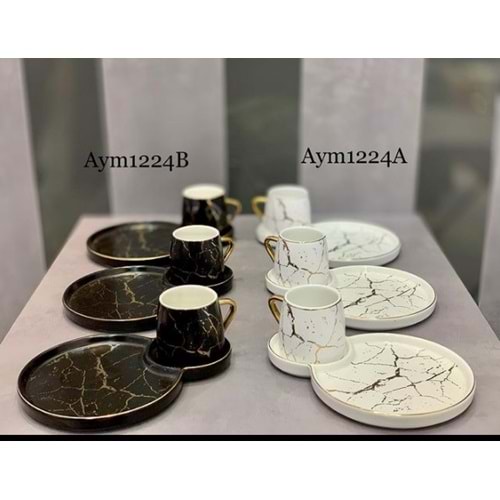 AYMET KAHVE FİNCANI SİYAH AYM1224B