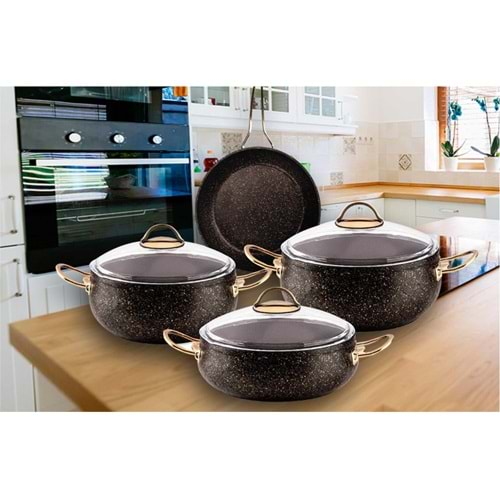 EVİM ŞAHANE CHEF ELEGANCE 7PRÇ EZME TMBK (20-24D 26B-26T) BYT-20424