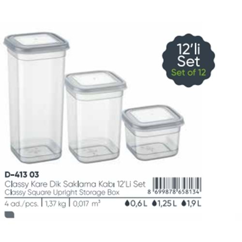 FRESCH LİFE 12 Lİ SAKLAMA KABI SETİ FR4444