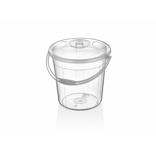 İNOVA HOME DAMLA 5 LT KOVA KAPAKLI ŞEFFAF x20x İNV0082