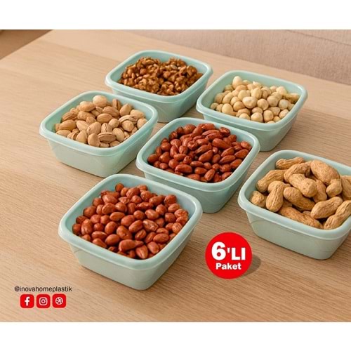 İNOVA HOME 6 LI ELEGANT KARE ÇEREZLİK x48x İNV0104