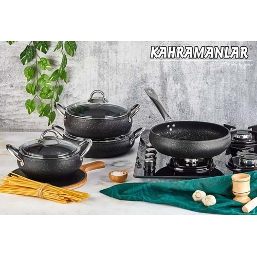 KAHRAMANLAR 7 PRÇ MODUS GRANİT SET BLACK 3126B