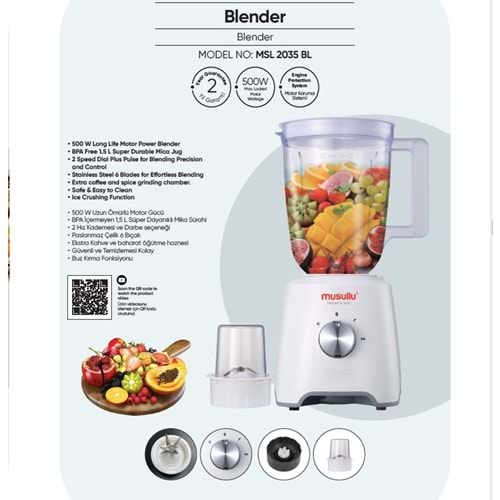 MUSULLU BLENDER MSL2035 BL