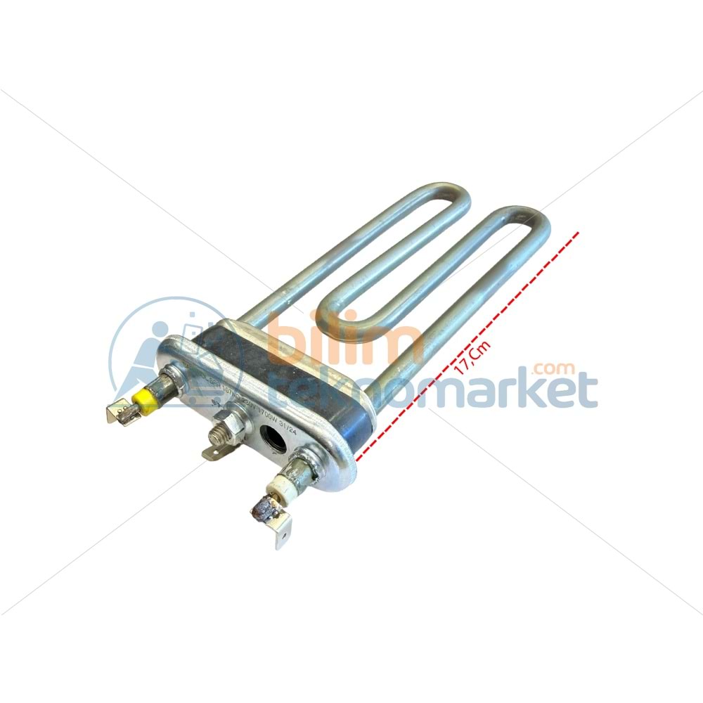 ARİSTON ÇAMAŞIR MAKİNESİ İÇİN (DELİKLİ) TERMİKLİ ISITICI REZİSTANS 220V 1700W