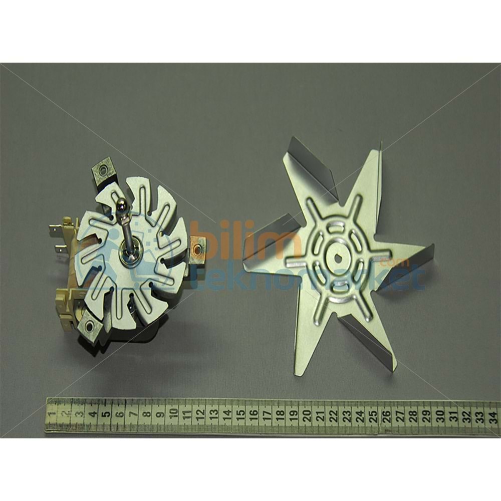 VESTEL FIRIN FAN MOTORU KOMPLE 230V 23W 6,KANAT 20796538 ORİJİNAL