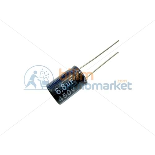 6.8MF 450V KUTUPLU ELEKTROLİTİK KONDANSATÖR