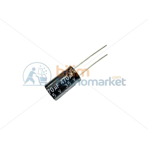 470MF 35V KUTUPLU ELEKTROLİTİK KONDANSATÖR