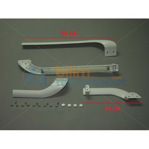 VESTEL LOTUS 555DEEP A/GT555T BUZDOLABI KAPI KOLU ALT+ÜST BEYAZ 42047503 ORJİNAL