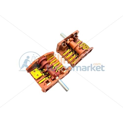 FIRIN KOMUTATÖR ŞALTERİ 4+3 ÇEVİRMELİ KADEME ANAHTAR MİL-4700