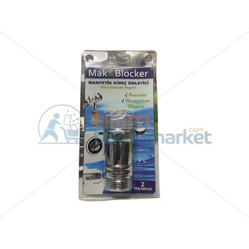 ÇAMAŞIR VE BULAŞIK MAKİNESİ İÇİN MUSLUĞA TAKILAN MANYATİK KİREÇ ÖNLEYİCİ BLOCKER