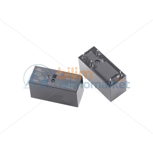 HF115F/012-1ZS1 12V DC 12A 250V 5,PİN RÖLE ORİJİNAL