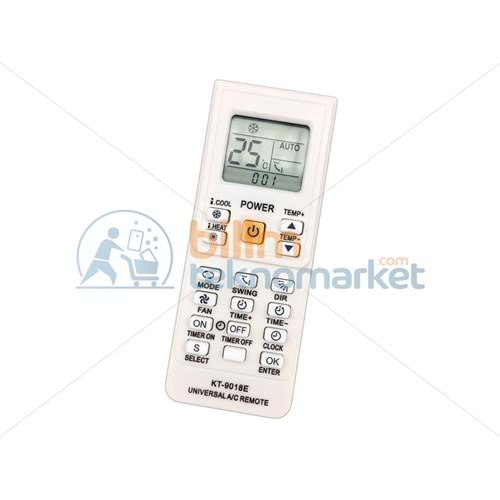 KLİMA İÇİN AKILLI KUMANDA UNİVERSAL KT-9018E