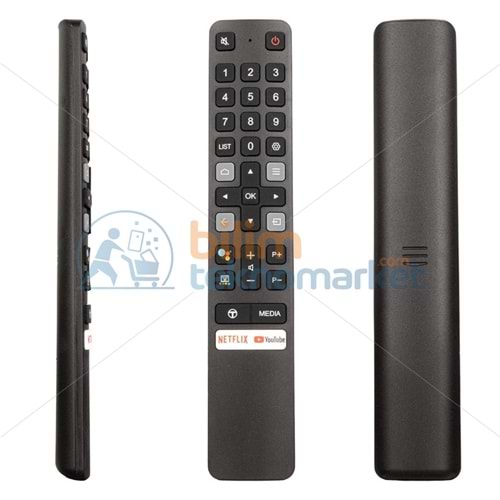 TCL KL RC901V NETFLIX-YOUTUBE TUŞLU (SES KOMUTLU) LCD LED TV KUMANDASI 12531