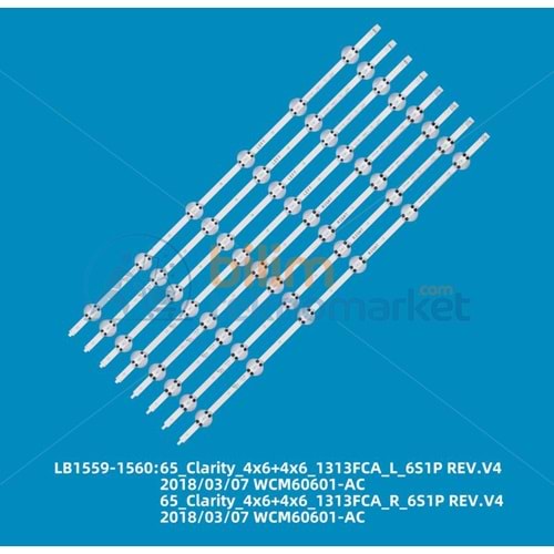 ARÇELİK A65L88605S TELEVİZYON LED BAR GRB. ORİJİNAL -LB1559