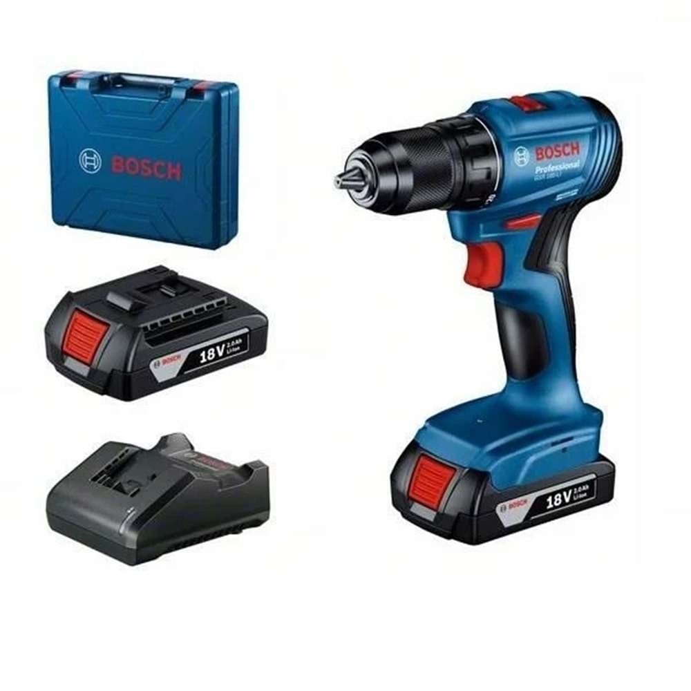 Bosch GSR 185 Lİ Akülü Şarjlı Vidalama 18V 2x2,0Ah