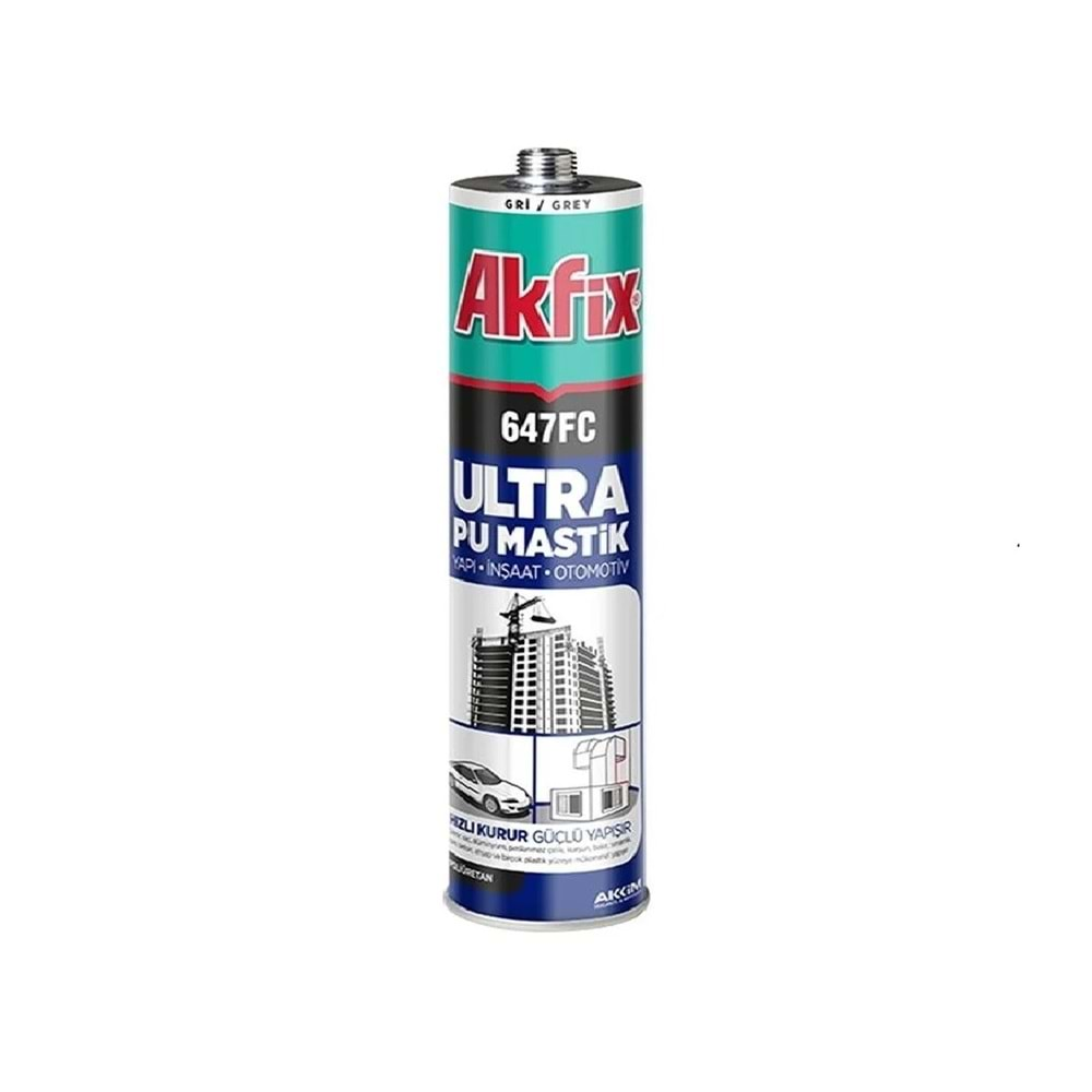 Akfix Pu Mastik P647FC Ultra Gri 280ml