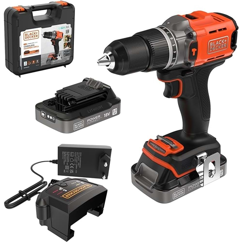 Black&Decker Çift Batarya Darbeli Matkap 18V