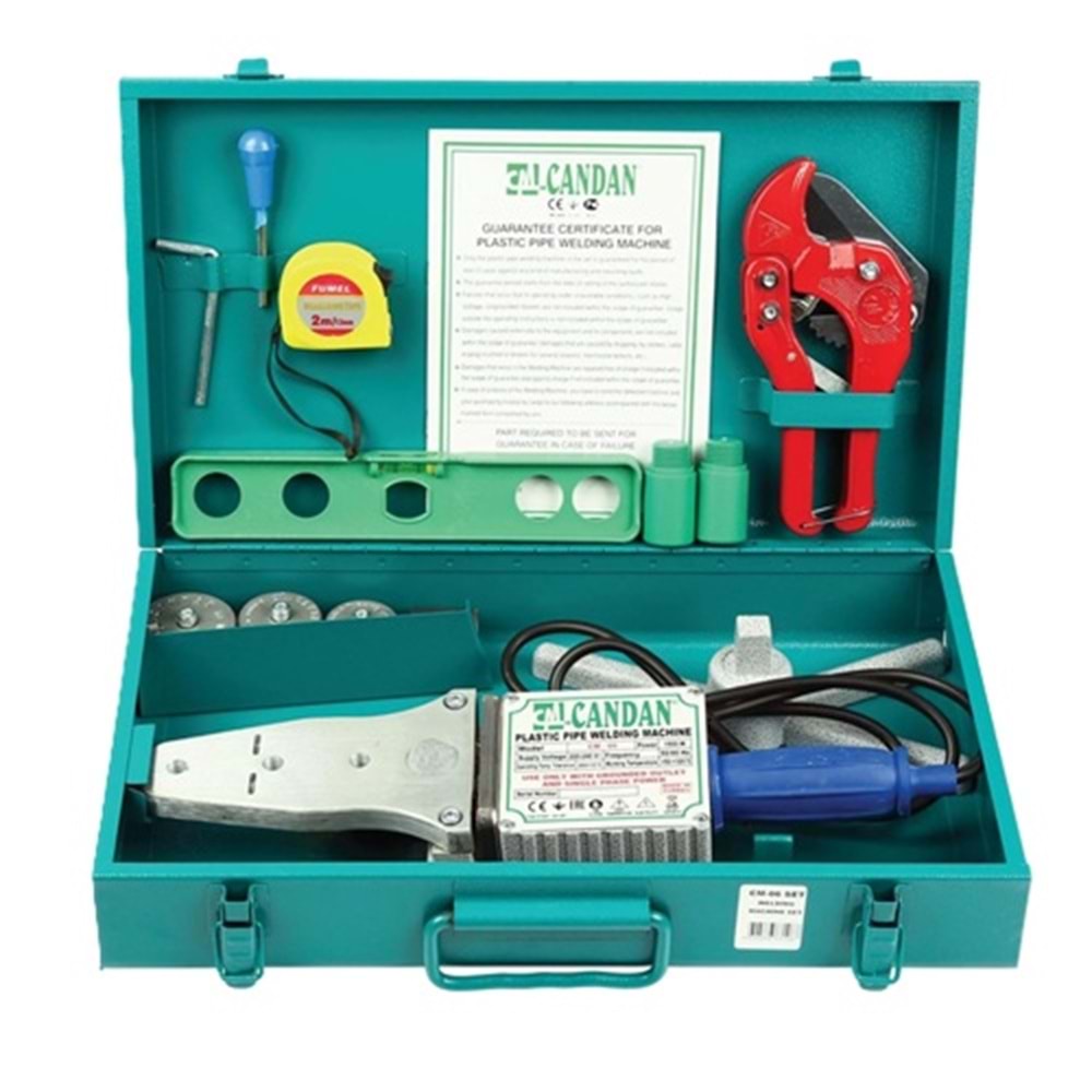 Candan PPRC-Pvc Boru Kaynak Makinası Çantalı Set 750w