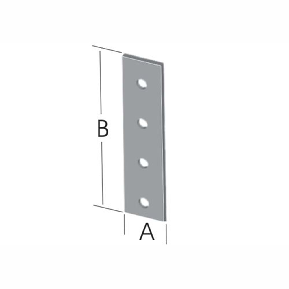 Düz Bağlantı Sac Gönye 15x160mm