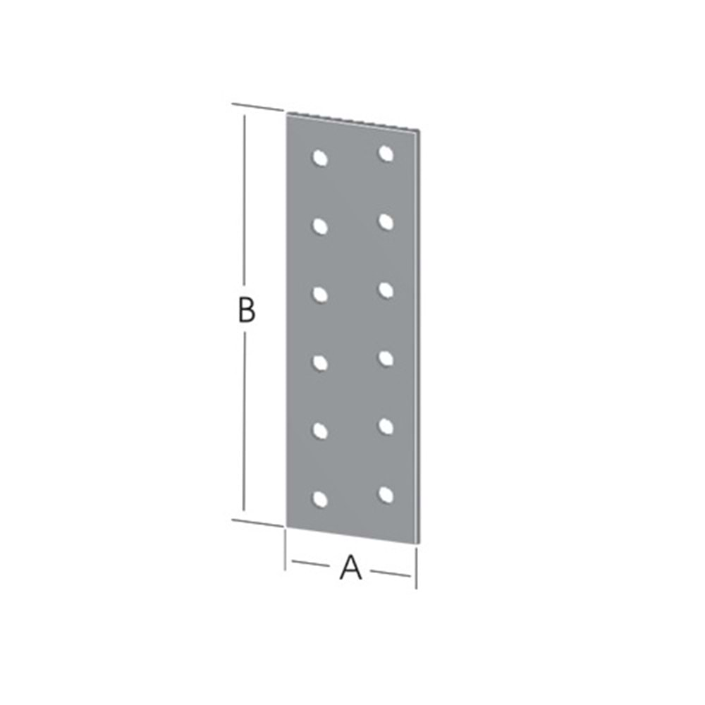 Düz Bağlantı Sac Gönye 30x160mm