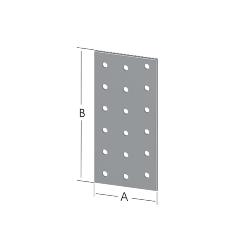 Düz Bağlantı Sac Gönye 60x160mm