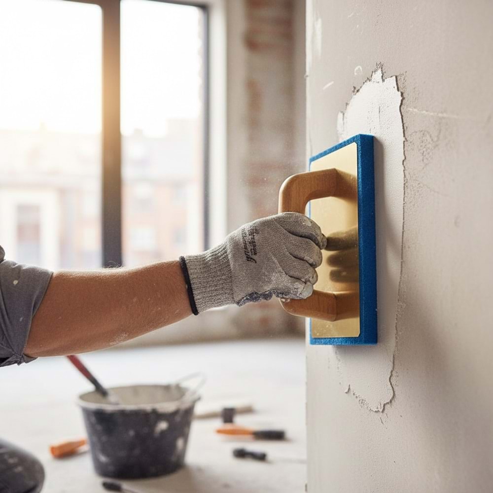 Dekor Kauçuklu Mala Küçük Gözenekli