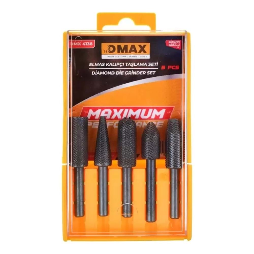 Dmax Elmas Metal Kalıpçı Taşlama Seti 5 Parça