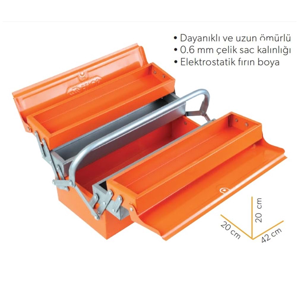 Eltos Metal Takım Çantası 5 Göz 420mm