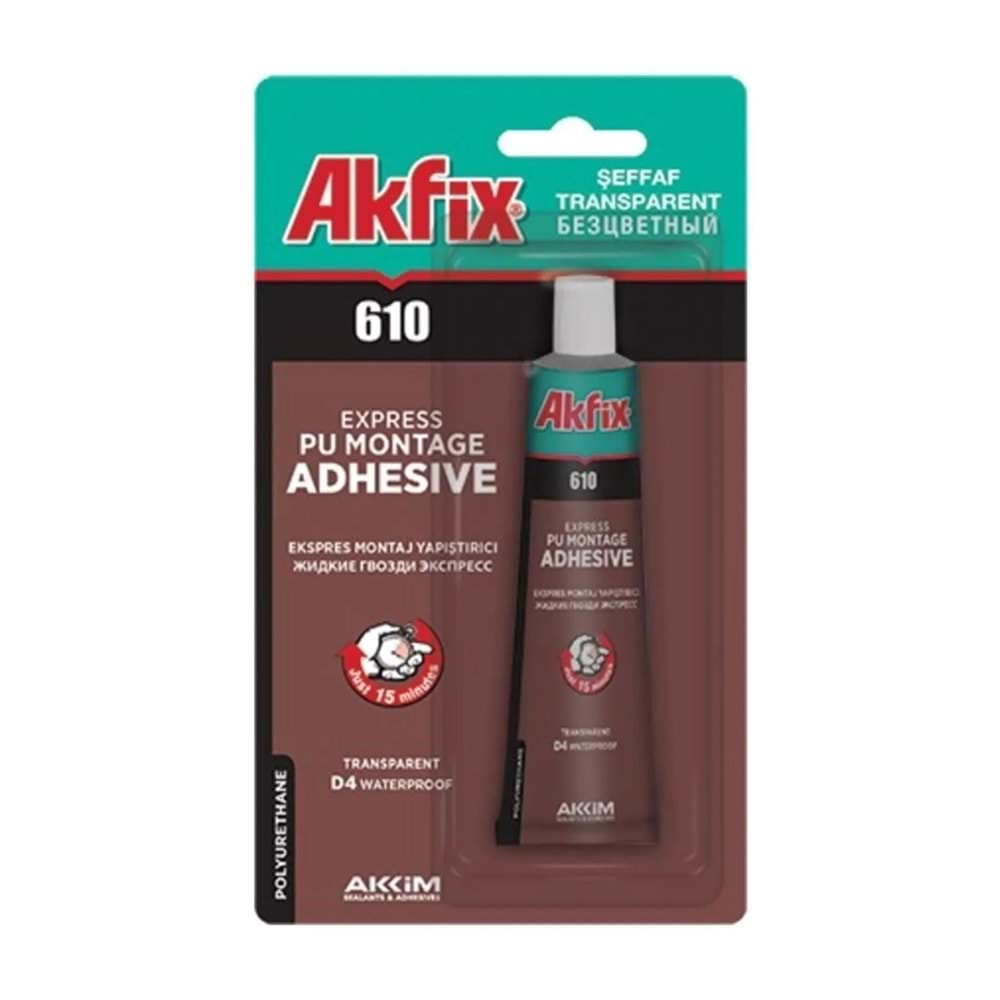 Akfix 610 Ekspres Pu Sıvı Çivi 50ml