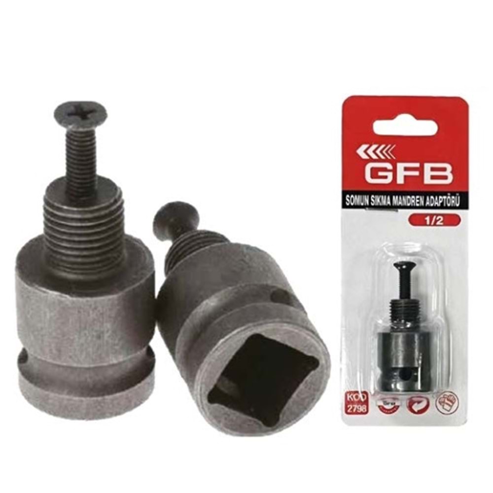 Gfb Somun Sıkma Matkap Mandren Adaptörü 1/2