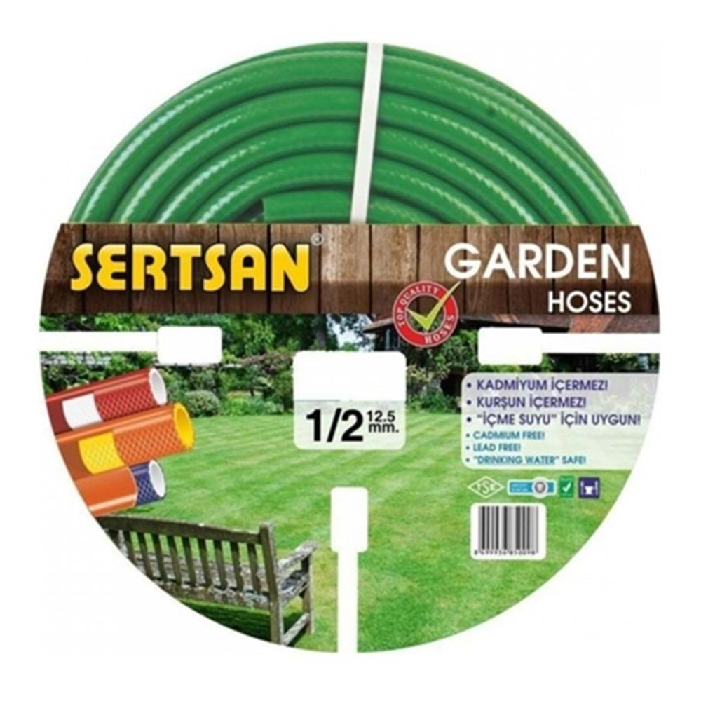 Sertsan Garden Bahçe Hortumu 20mt Market Tipi 1/2 Inc