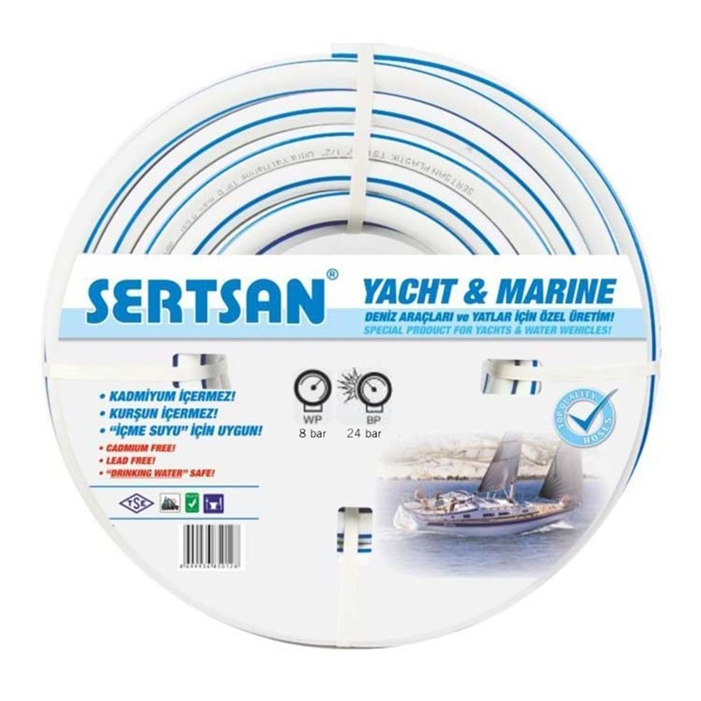 Sertsan Ultra Yat Marine Hortumu 1/2 INC - 25 mt