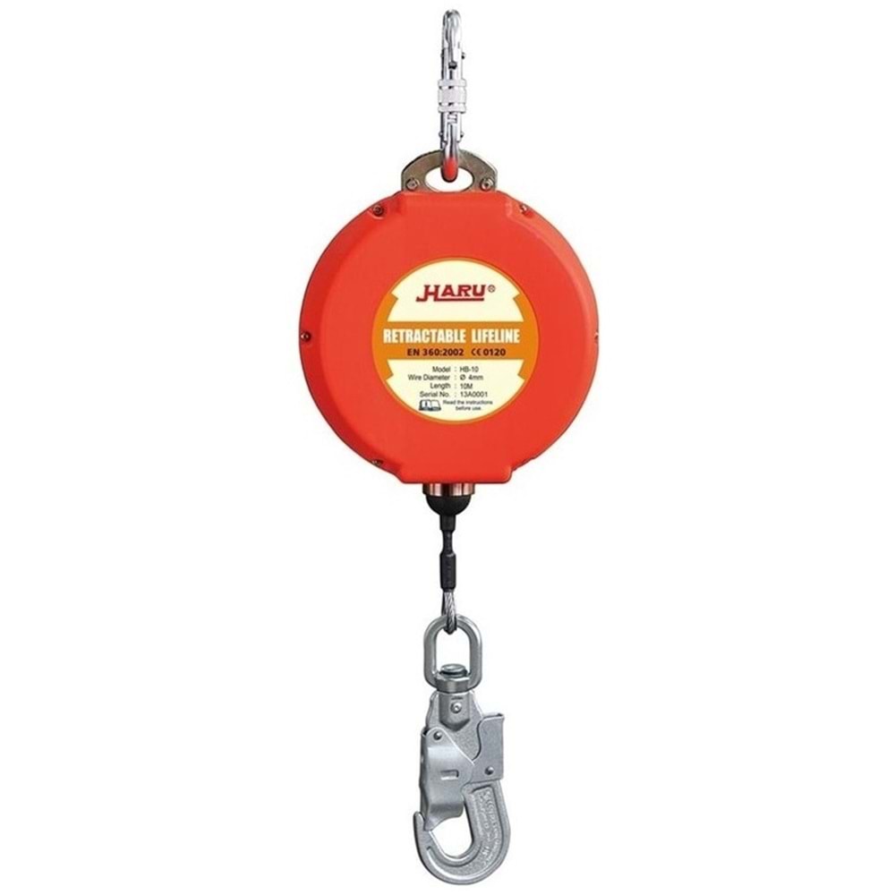 Haru He-06 Düşüş Durdurucu Geri Sayımlı Çelik Halat 6mt