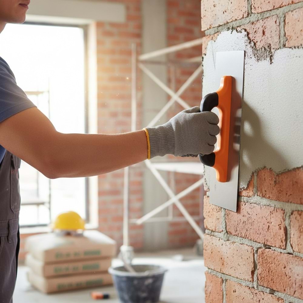 Kitan Alçı Malası Kapalı Plastik Saplı 50cm