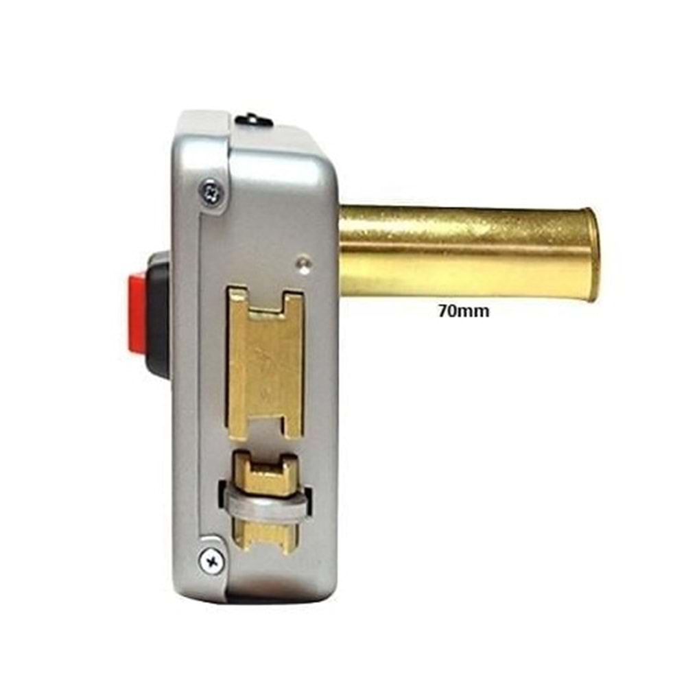 Otomatsan Elektrikli Tirajlı Kapı Otomatiği Barel 52mm Gri