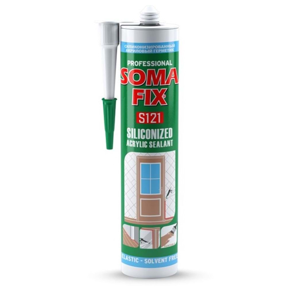 Somafix Silikonize Mastik Siyah 500gr