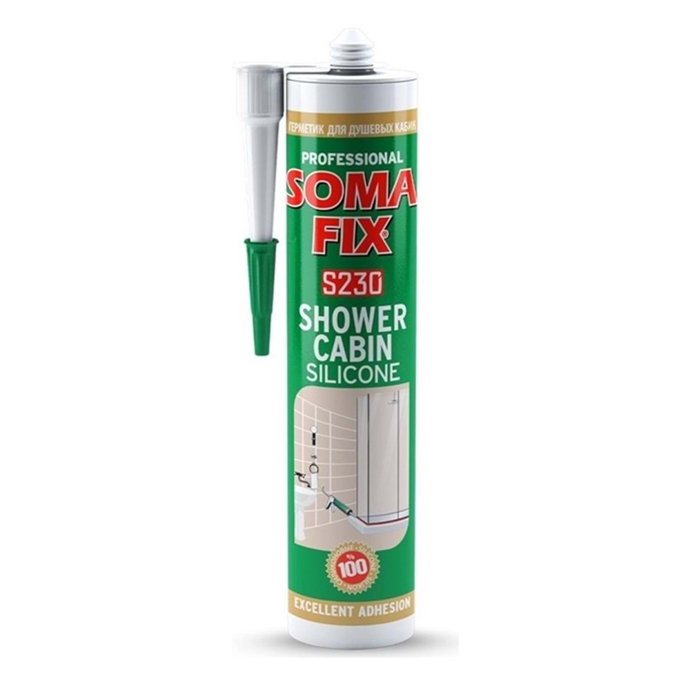 Somafix Duşakabin Silikonu Şeffaf 280ml